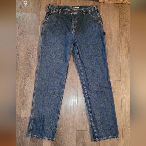 Carhartt Dark Blue Jeans Loose Fit - Picture 4 of 4